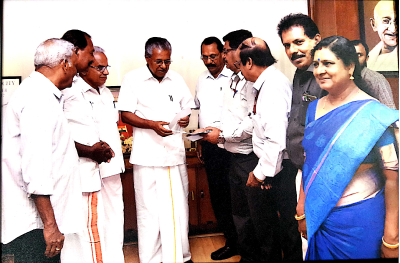 Contribution to Flood Relief Fund to CM