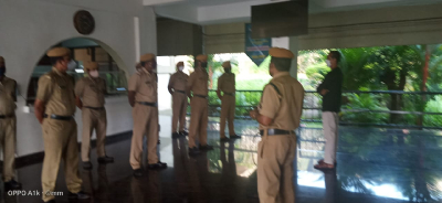 Morning parade of the Kexcon security guards at CWRDM Kozhikode, a Govt of India establishment_1
